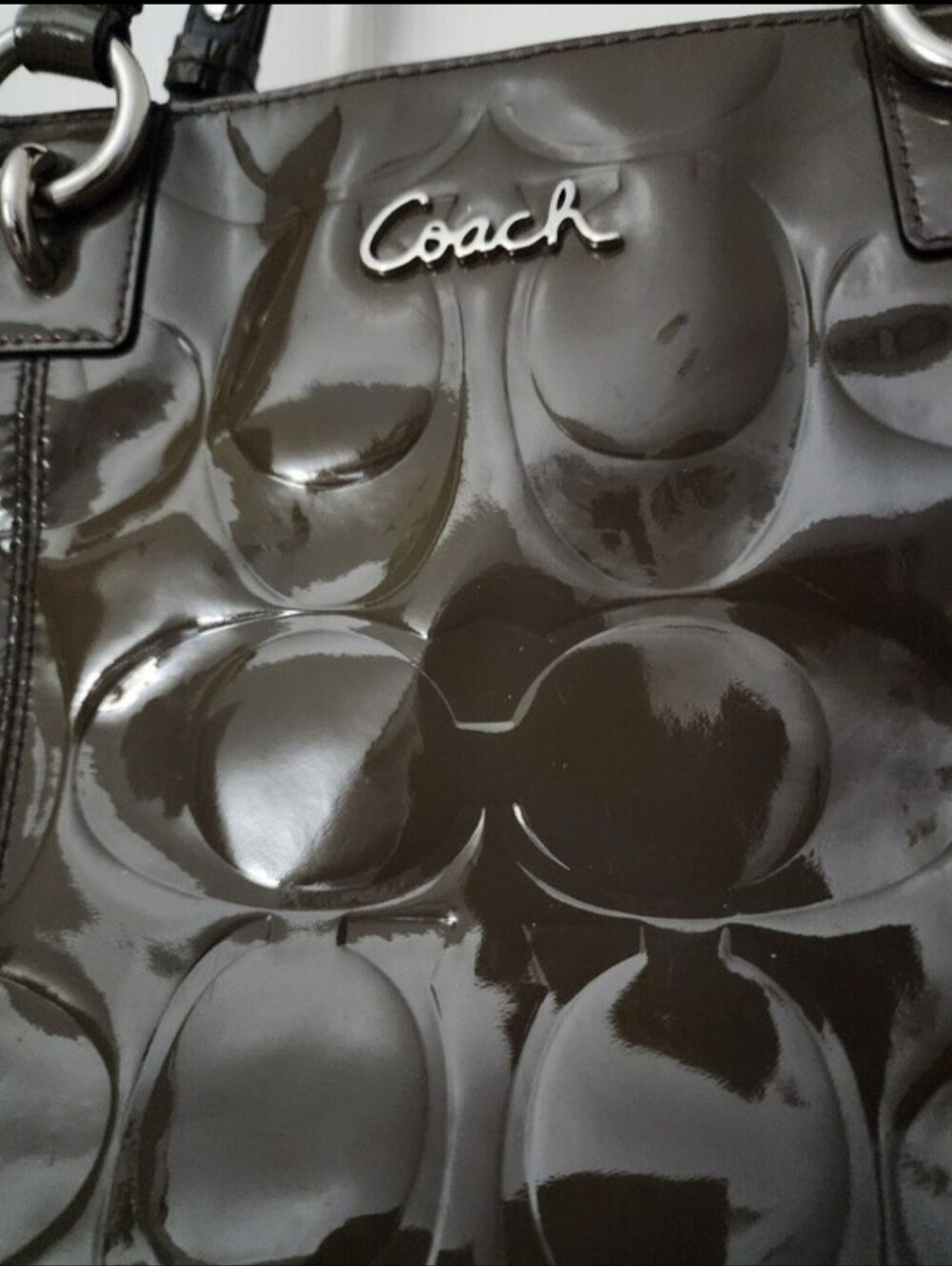 Coach Gallery East West Tote in Olive Green